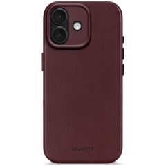 Decoded Cover Posteriore in Pelle MagSafe Apple iPhone 17 - Burgundy