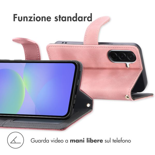 imoshion Cover a libro con Cordino Samsung Galaxy A37 (5G) - Rosa