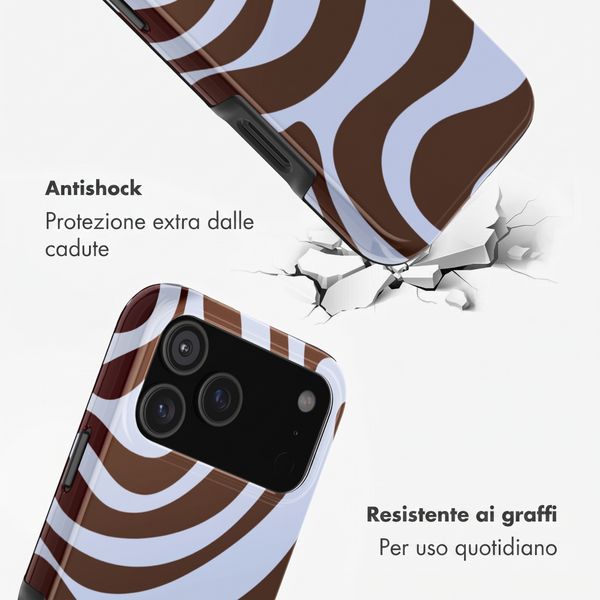 Selencia Cover posteriore Vivid con MagSafe Apple iPhone 17 Pro Max - Dream Swirl Chocolate