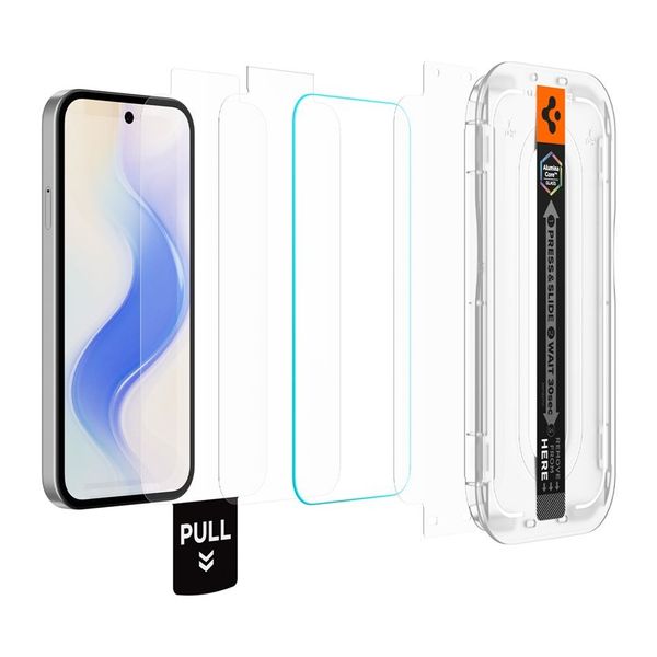 Spigen Vetro temperato GLAStR EZ Fit, confezione da 2 + Applicatore Google Pixel 10a