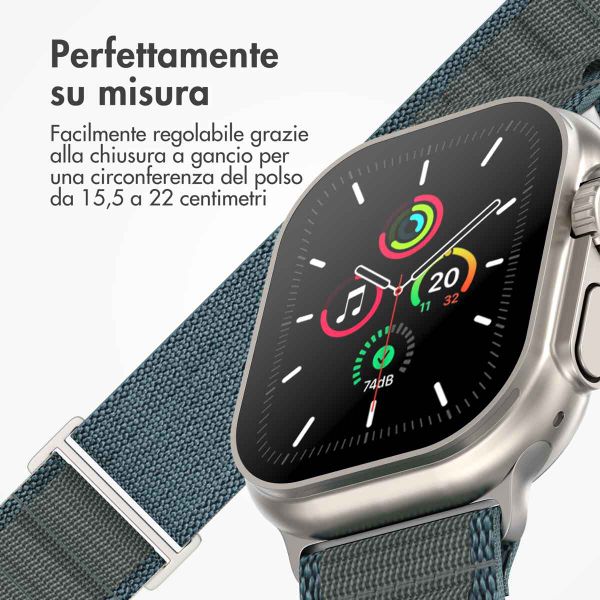 imoshion Cinturino in nylon Alpine Apple Watch | 44/45/46/49 mm - Blu