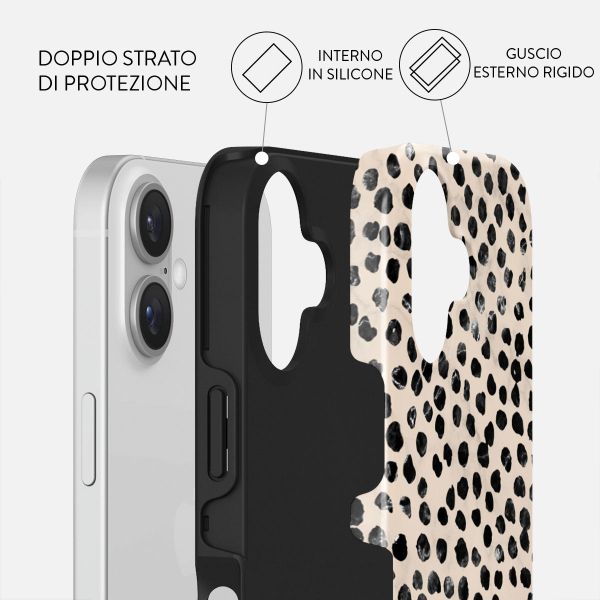 Burga Cover Posteriore Resistente Apple iPhone 16 - Almond Latte