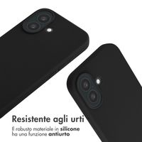 imoshion Cover in Silicone con Cordino Apple iPhone 16 - Nero