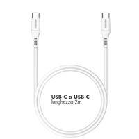 Accezz Cavo USB-C a USB-C – 2 metri – Bianco