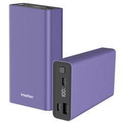 imoshion Powerbank in alluminio Ultra Series 20.000 mAh - Ricarica rapida fino a 33 watt - Tropical Violet