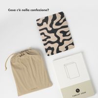 Selencia Cover per tablet Vivid Apple iPad 11 (2025) 11 pollici A16 / iPad 10 (2022) 10.9 pollici - Art Wave Black