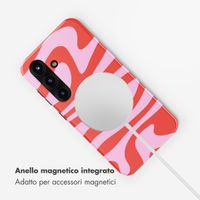 Selencia Cover posteriore Vivid con MagSafe Samsung Galaxy S25 - Dream Swirl Pink