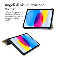 imoshion Cover Trifold Design Apple iPad 11 (2025) 11 pollici A16 / iPad 10 (2022) 10.9 pollici - Citrus Dream