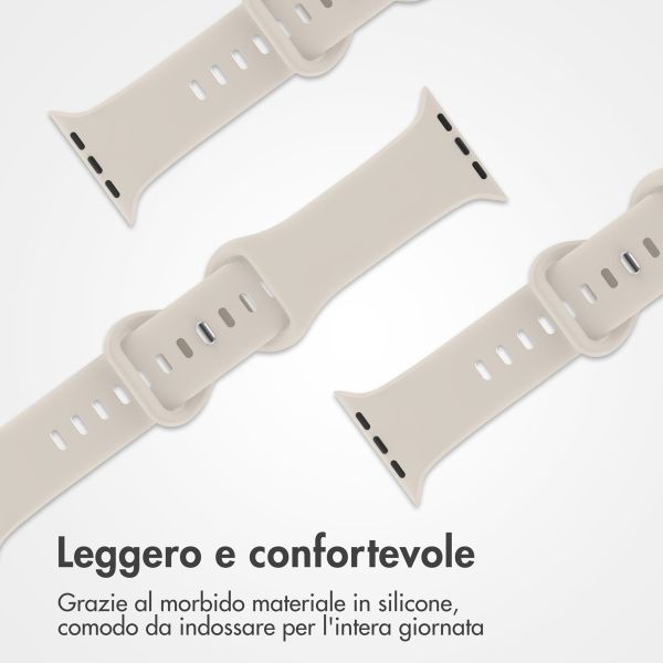 imoshion Cinturino in silicone⁺ Apple Watch | 44/45/46/49 mm - Taglia M/L - Starlight