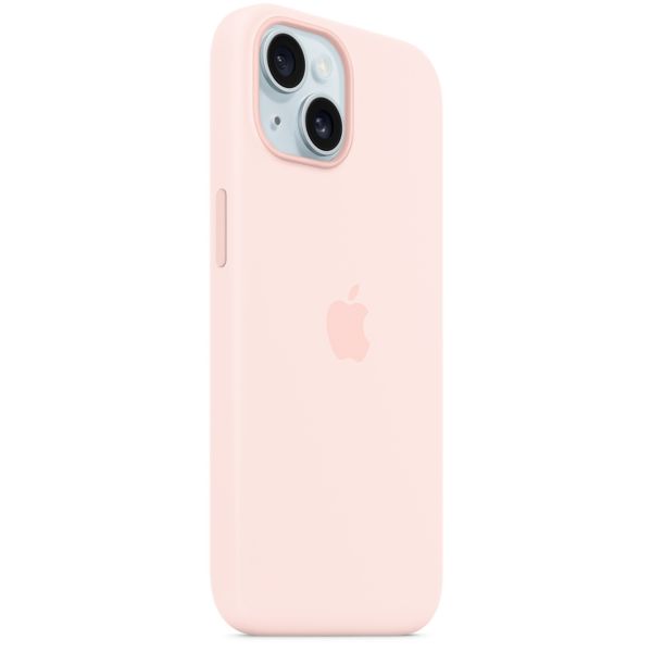 Apple Cover Posteriore in Silicone con MagSafe Apple iPhone 15 - Light Pink