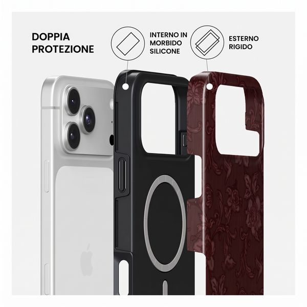 Burga Cover Posteriore Resistente con MagSafe Apple iPhone 18 Pro - Capulet