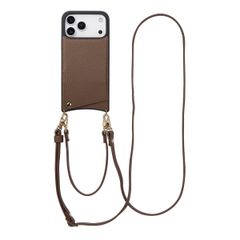 Selencia Cover per telefono Nova con cordino e portacarte Apple iPhone 17 Pro Max - Mocha Brown