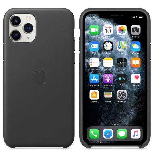 Apple Cover in Pelle iPhone 11 Pro - Black