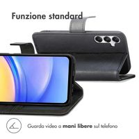 imoshion Cover a libro di Lusso Samsung Galaxy A15 (5G/4G) - Nero