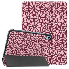 imoshion Cover Trifold Design Apple iPad 11 (2025) 11 pollici A16 / iPad 10 (2022) 10.9 pollici - Bloom Love Blush