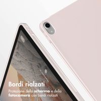 Accezz Cover a libro in silicone Smart Apple iPad 11 (2025) 11 pollici A16 / iPad 10 (2022) 10.9 pollici - Rosa