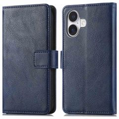 imoshion Cover a libro di Lusso Apple iPhone 16 - Blu scuro