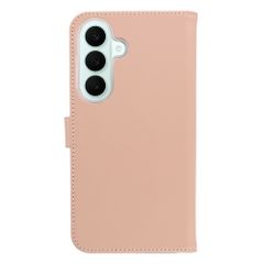 Selencia Cover a libro in vera pelle Samsung Galaxy S26 FE - Dusty Pink