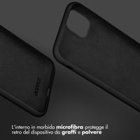 Accezz Cover Posteriore in Silicone Liquido Samsung Galaxy A37 (5G) - Nero