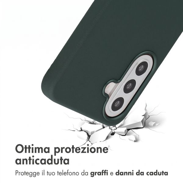 Accezz Cover in Pelle con MagSafe Samsung Galaxy A57 (5G) - Cedar Green