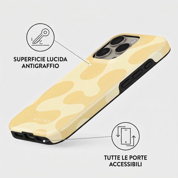 Burga Cover Posteriore Resistente con MagSafe Apple iPhone 16 Pro - Glow