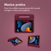 imoshion Cover Posteriore Kidsproof con Maniglia Apple iPad 9 (2021) 10.2 pollici / iPad 8 (2020) 10.2 pollici / iPad 7 (2019) 10.2 pollici - Velvet Plum