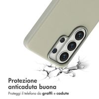 Accezz Cover in Pelle con MagSafe Samsung Galaxy S26 Ultra - Light Grey