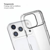 Selencia Cover con ganci removibili Apple iPhone 18 Pro / 17 Pro - Trasparente
