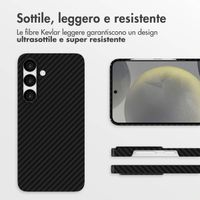 Accezz Cover MagSafe Kevlar® Samsung Galaxy S24 Plus - Nero