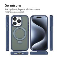 Accezz Cover con anello e supporto con MagSafe Apple iPhone 15 Pro - Blu