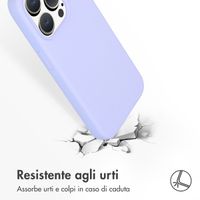 Accezz Cover in silicone liquido con MagSafe Apple iPhone 15 Pro - Viola