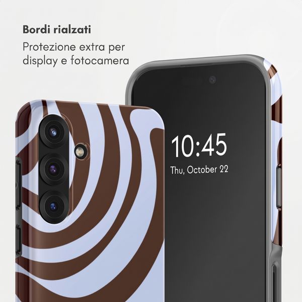 Selencia Cover Posteriore Vivid Samsung Galaxy S25 - Dream Swirl Chocolate