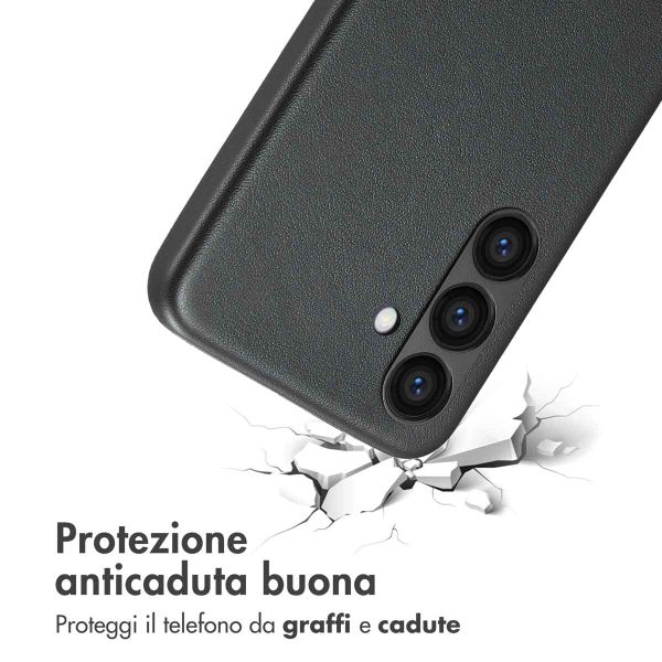 Accezz Cover in Pelle con MagSafe Samsung Galaxy S24 - Onyx Black