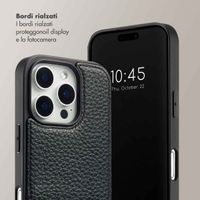 Selencia Cover per telefono Nova con cordino e portacarte Apple iPhone 16 Pro Max - Nero