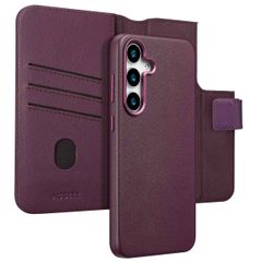 Accezz Cover in pelle 2 in 1 con MagSafe Samsung Galaxy S25 Plus - Heath Purple