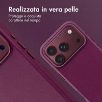 Accezz Cover in Pelle con MagSafe Apple iPhone 18 Pro / 17 Pro - Heath Purple