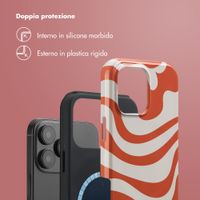Selencia Cover posteriore Vivid con MagSafe Apple iPhone 16 Pro Max - Dream Swirl Orange