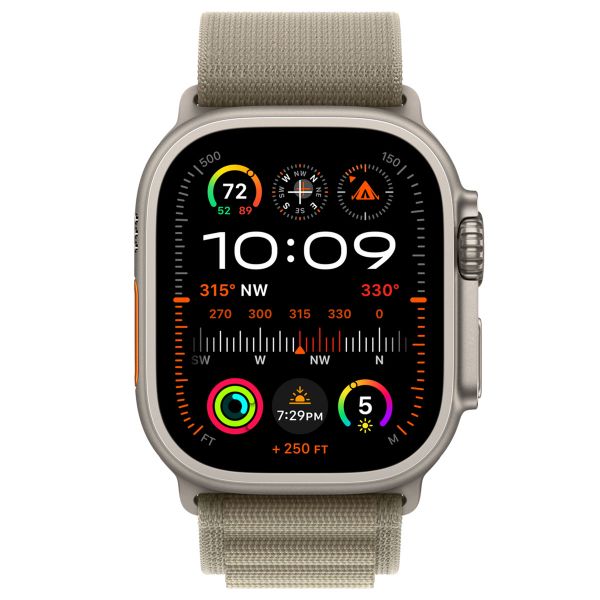 Apple Cinturino Alpine Loop Apple Watch | 44/45/46/49 mm - Taglia S - Olive