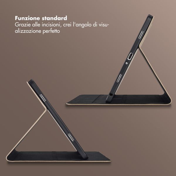Selencia Cover Riva Samsung Galaxy Tab A9 Plus - Beige