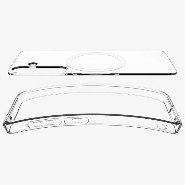 Spigen Cover Posteriore Ultra Ibrida con MagSafe Samsung Galaxy S25 Plus - Trasparente