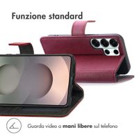 imoshion Cover a libro di Lusso Samsung Galaxy S26 Ultra - Bordeaux