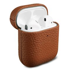 Accezz Cover in vera pelle  Apple Airpods 1 / 2 - Cognac