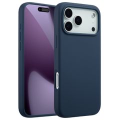 Accezz Cover in silicone liquido con MagSafe Apple iPhone 17 Pro Max - Blu scuro
