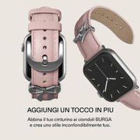 Burga Cinturino in vera pelle Apple Watch | 38/40/41/42 mm - Pillow Talk / Silver