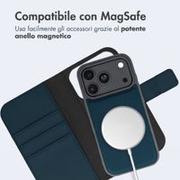 imoshion Cover a libro di lusso 2-in-1 rimovibile Apple iPhone 18 Pro / 17 Pro - Blu
