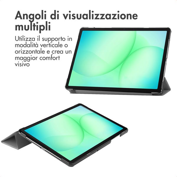 imoshion Cover a libro Trifold Samsung Galaxy Tab A11 Plus - Grigio