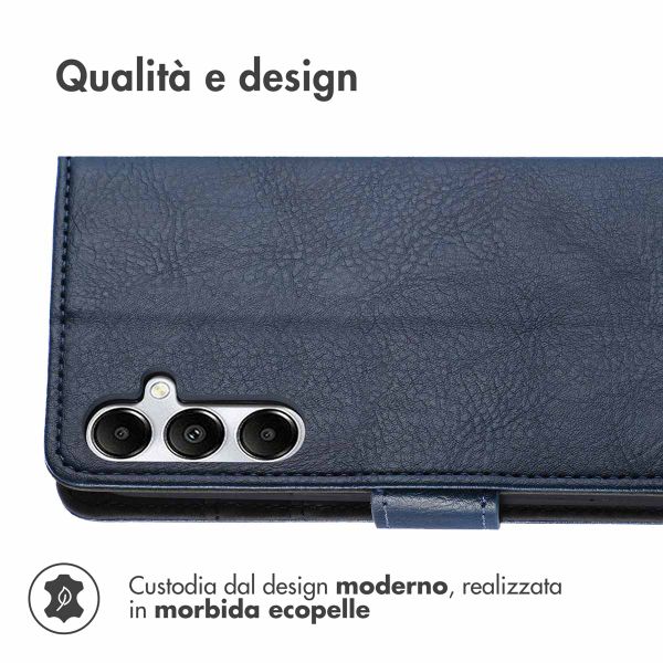 imoshion Cover a libro di Lusso Samsung Galaxy A35 - Blu scuro
