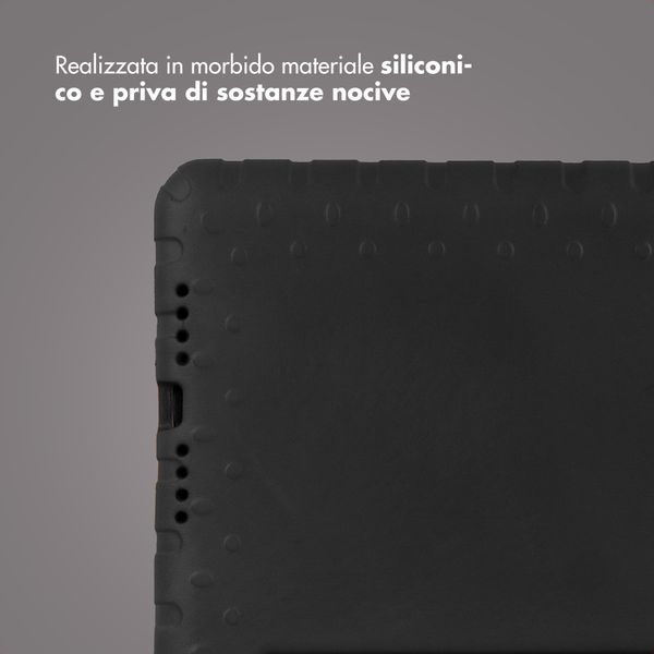 imoshion Cover Antishoc Speciale Bambini con Manico iPad 10.2 (2019 / 2020 / 2021) - Nero