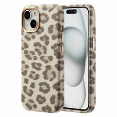 Selencia Cover Sabi Stampa pantera con MagSafe Apple iPhone 15 - Soft Ivory