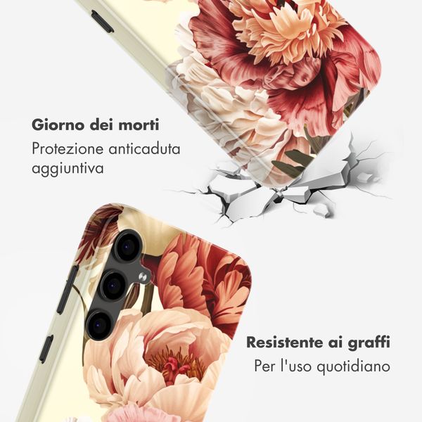Selencia Cover Posteriore Vivid Samsung Galaxy S24 FE - Vintage Peony